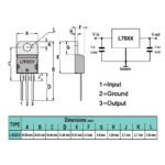 رگولاتور 12+ ولت L7812CV پکیج TO-220