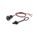 کانکتور مشکی TYPE C مادگی دوسیم گرد روپنلی مهره خور