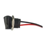 کانکتور مشکی TYPE C مادگی دوسیم گرد روپنلی مهره خور