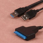 تبدیل USB 3.0 به SATA با ورودی آداپتور