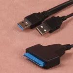 تبدیل USB 3.0 به SATA با ورودی آداپتور