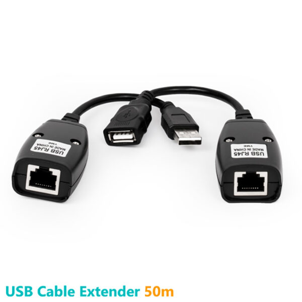 دستگاه افزایش طول USB با کابل شبکه USB-RJXT