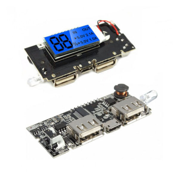 ماژول پاور بانک H913-A با نمایشگر LCD با دو خروجی 1A و 2/1A