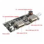ماژول پاور بانک H913-A با نمایشگر LCD با دو خروجی 1A و 2/1A