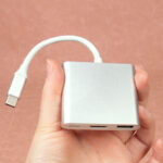 تبدیل Type-C به HDMI و USB3.0 و Type-C