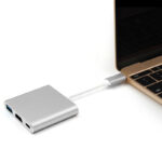 تبدیل Type-C به HDMI و USB3.0 و Type-C