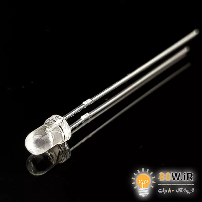 ال ای دی 3mm قرمز شیشه ای نواری LITEON (بسته 20 عددی)