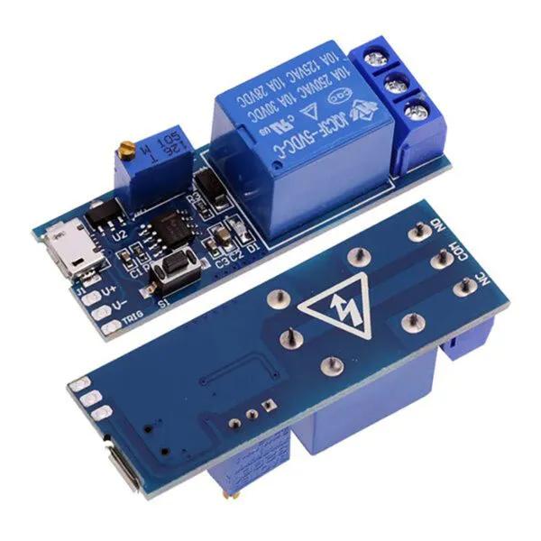 ماژول 555 رله تایمردار با قابلیت تنظیم زمان تایمر XY-018