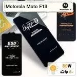 گلس گوشی موتورولا Motorola Moto E13 تمام صفحه ضد ضربه درجه یک Anti Static