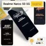 گلس گوشی ریلمی Realme Narzo 50 5G تمام صفحه ضد ضربه درجه یک Anti Static