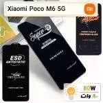 گلس گوشی شیایومی Xiaomi Poco M6 5G تمام صفحه ضد ضربه درجه یک Anti Static