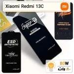 گلس گوشی شیایومی Xiaomi Redmi 13C تمام صفحه ضد ضربه درجه یک Anti Static