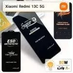 گلس گوشی شیایومی Xiaomi Redmi 13C 5G تمام صفحه ضد ضربه درجه یک Anti Static